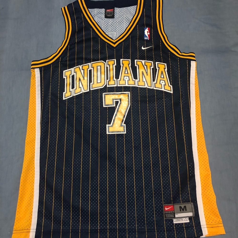 Vintage vintage NBA Indiana Pacers pinstripe Jermaine O’Neal jersey size M